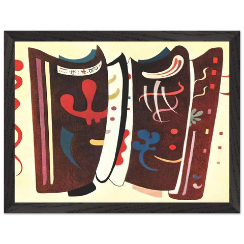 BROWN WITH SUPPLEMENT 1935 by Wassily Kandinsky — Framed art print at Zephyeer