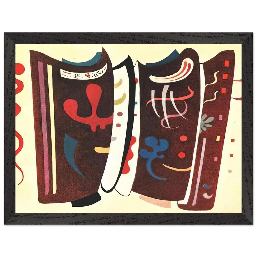 BROWN WITH SUPPLEMENT 1935 by Wassily Kandinsky — Framed art print at Zephyeer