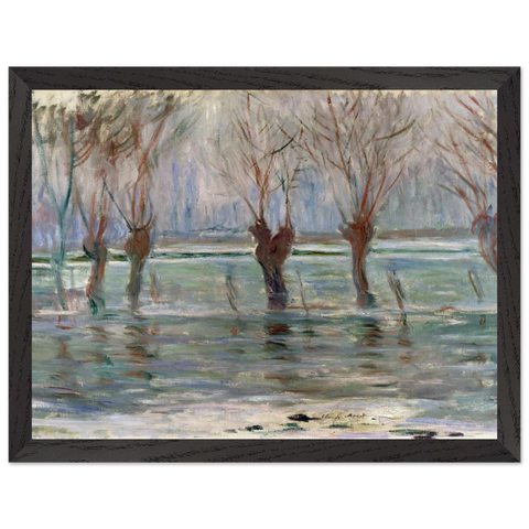 Flood Waters by Claude Monet — Framed art print at Zephyeer