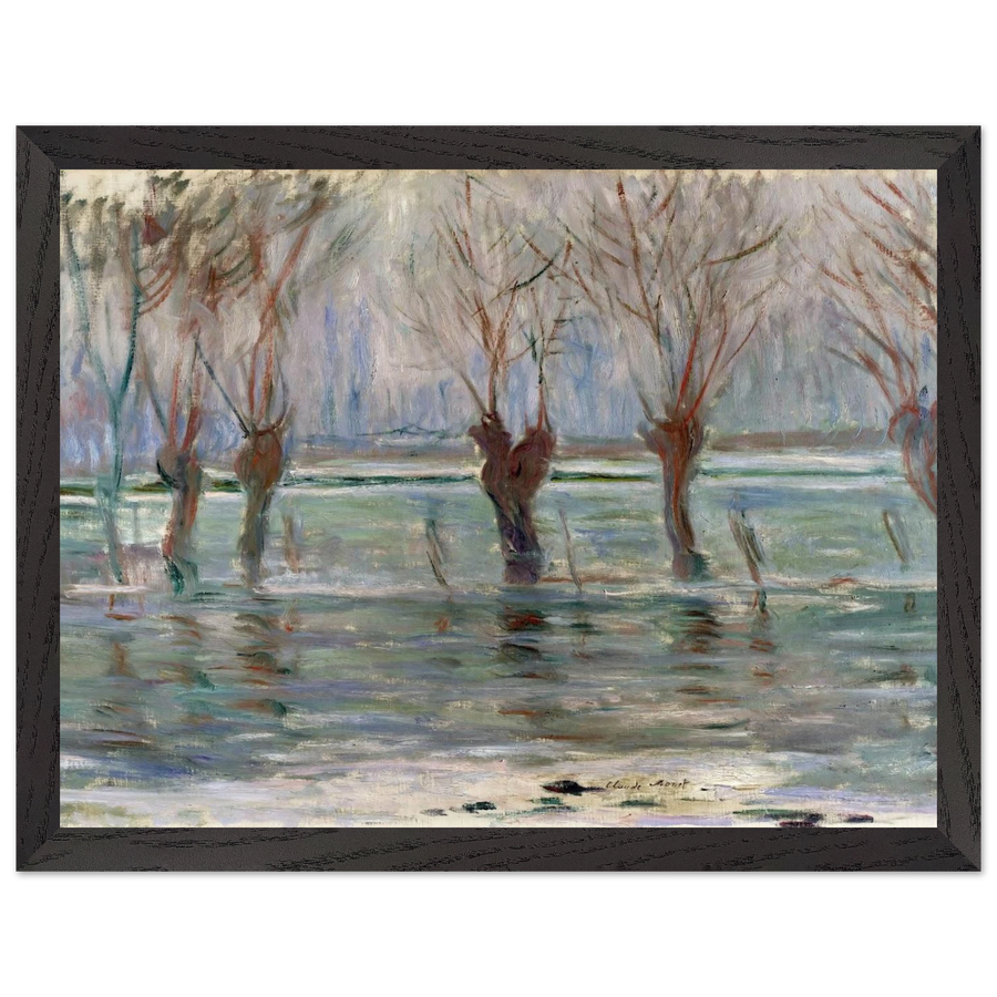Flood Waters by Claude Monet — Framed art print at Zephyeer