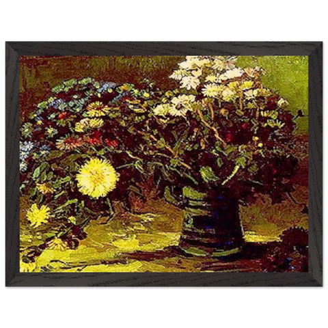 Vase with Daisies by Vincent van Gogh — Framed art print at Zephyeer