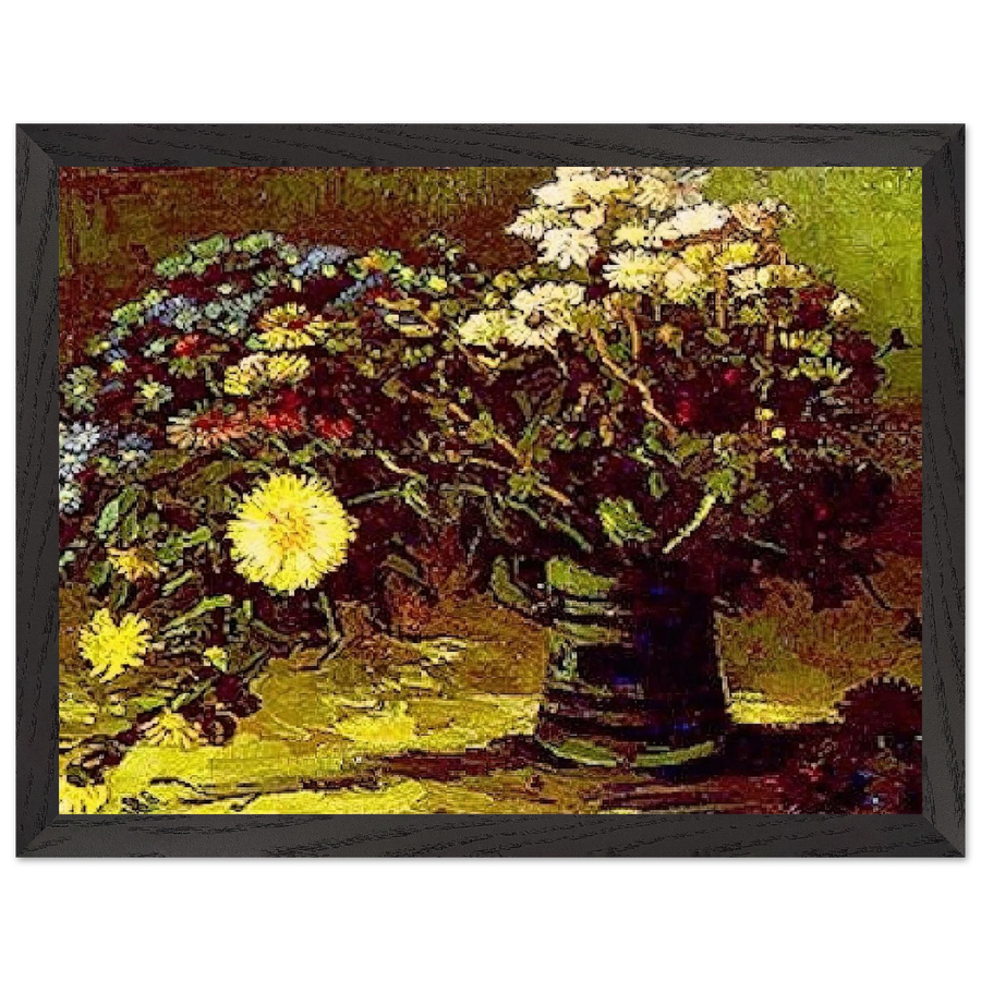 Vase with Daisies by Vincent van Gogh — Framed art print at Zephyeer