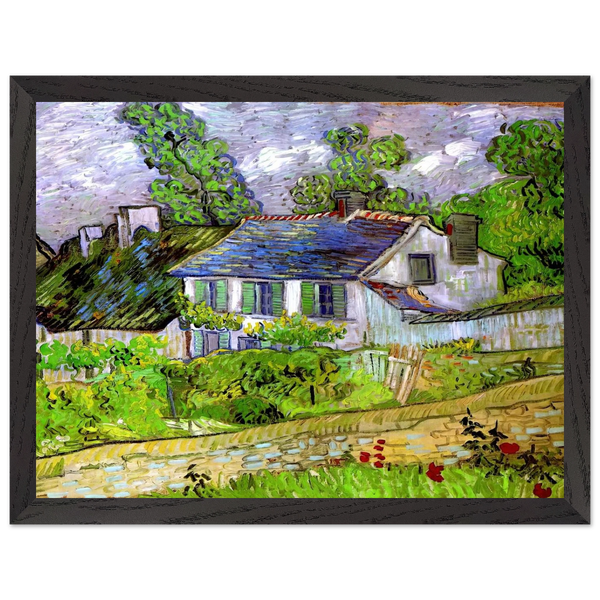 Houses in Auvers by Vincent van Gogh — Framed art print at Zephyeer