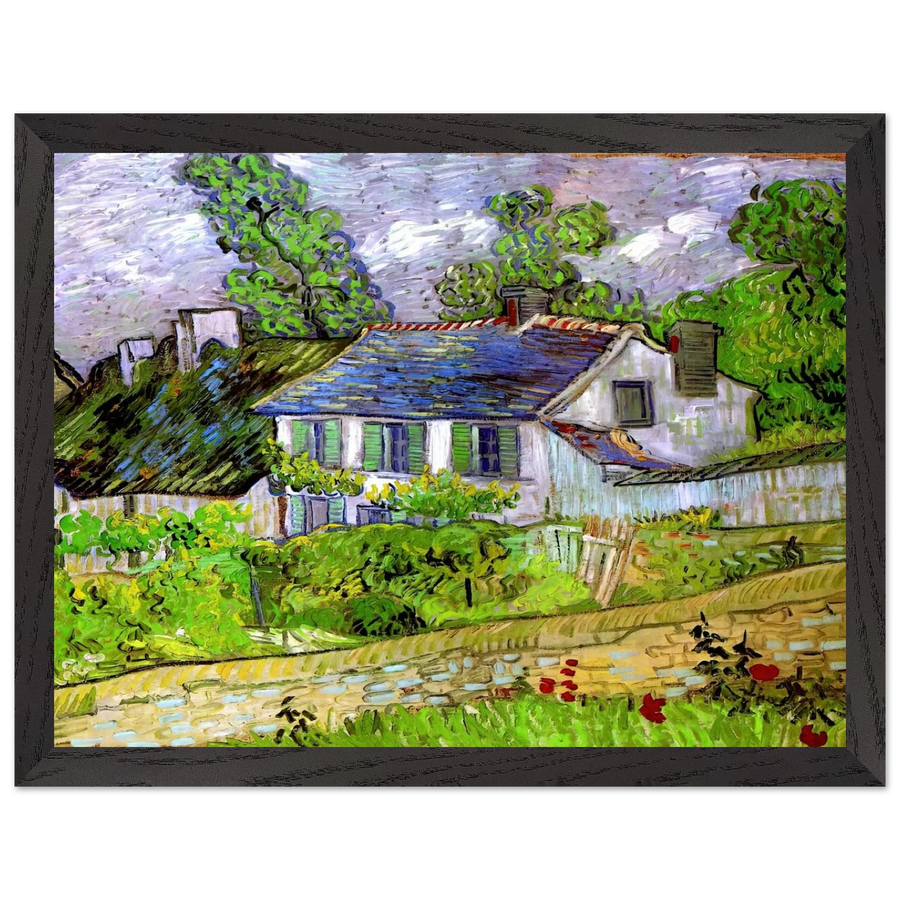 Houses in Auvers by Vincent van Gogh — Framed art print at Zephyeer