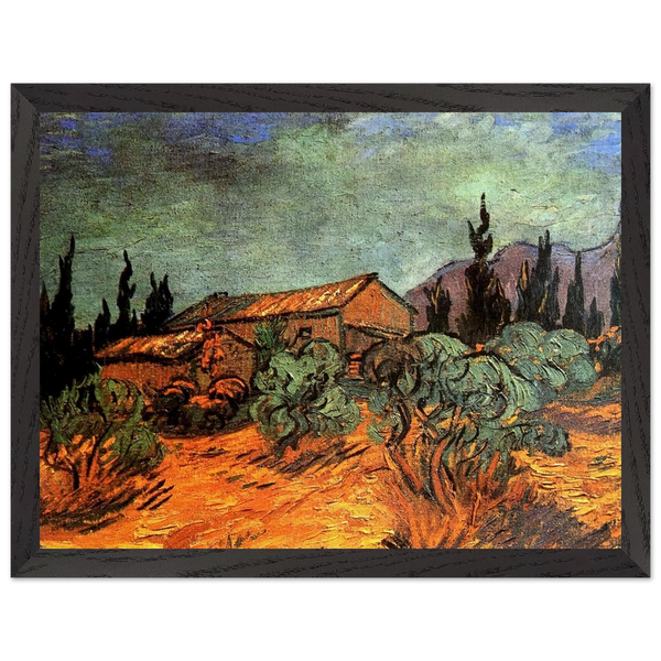 Wooden Sheds by Vincent van Gogh — Framed art print at Zephyeer