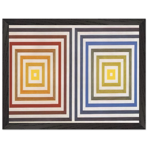 From Yellow to Violet - 1956 by Francois Morellet — Framed art print at Zephyeer