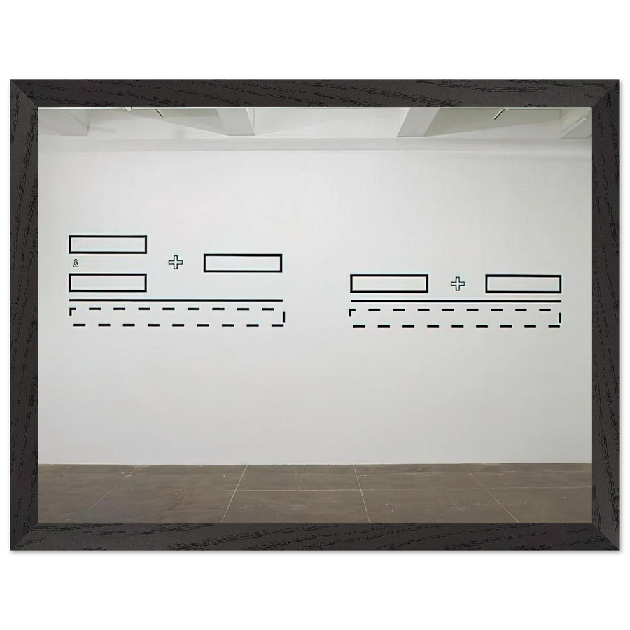 Untitled - 1991 by Lawrence Weiner — Framed art print at Zephyeer