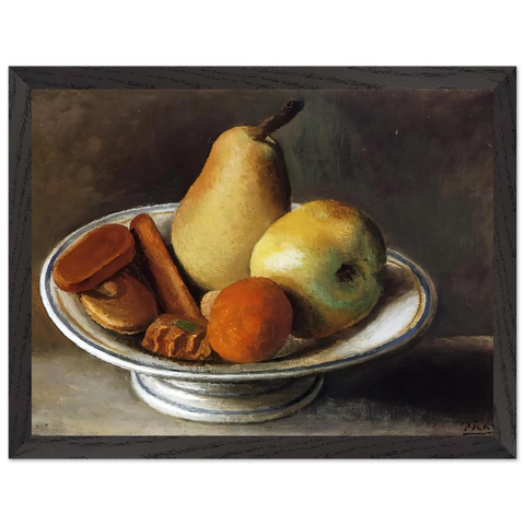 Fruit Bowl with Fruit - 1918 by Pablo Picasso — Framed art print at Zephyeer