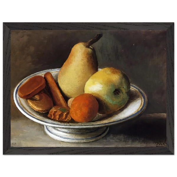 Fruit Bowl with Fruit - 1918 by Pablo Picasso — Framed art print at Zephyeer