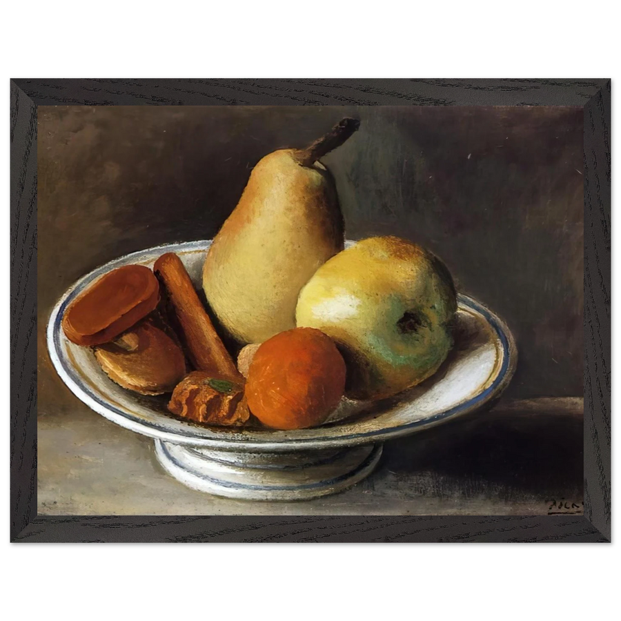Fruit Bowl with Fruit - 1918 by Pablo Picasso — Framed art print at Zephyeer
