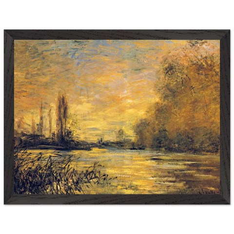 The Small Arm of the Seine at Argenteuil by Claude Monet — Framed art print at Zephyeer
