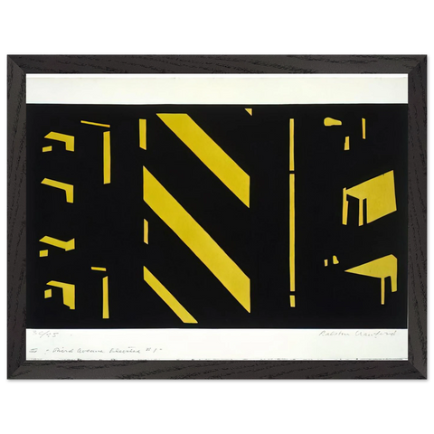 Third Avenue Elevated #1 1951 - Purism by Ralston Crawford — Framed art print at Zephyeer