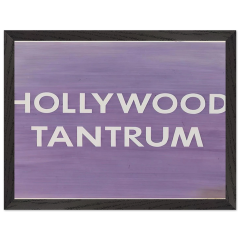 HOLLYWOOD TANTRUM 1979 by Edward Ruscha — Framed art print at Zephyeer