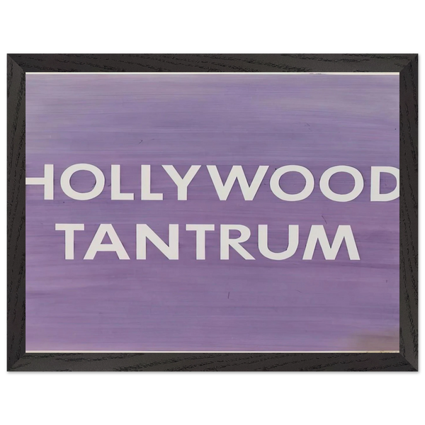 HOLLYWOOD TANTRUM 1979 by Edward Ruscha — Framed art print at Zephyeer