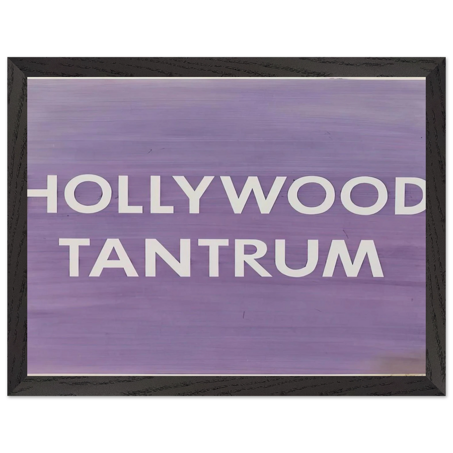 HOLLYWOOD TANTRUM 1979 by Edward Ruscha — Framed art print at Zephyeer