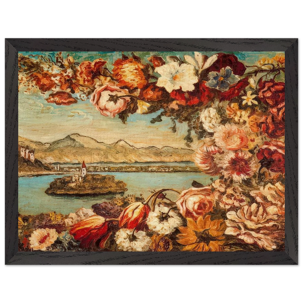 ISLAND AND FLOWER GARLAND by Giorgio de Chirico — Framed art print at Zephyeer