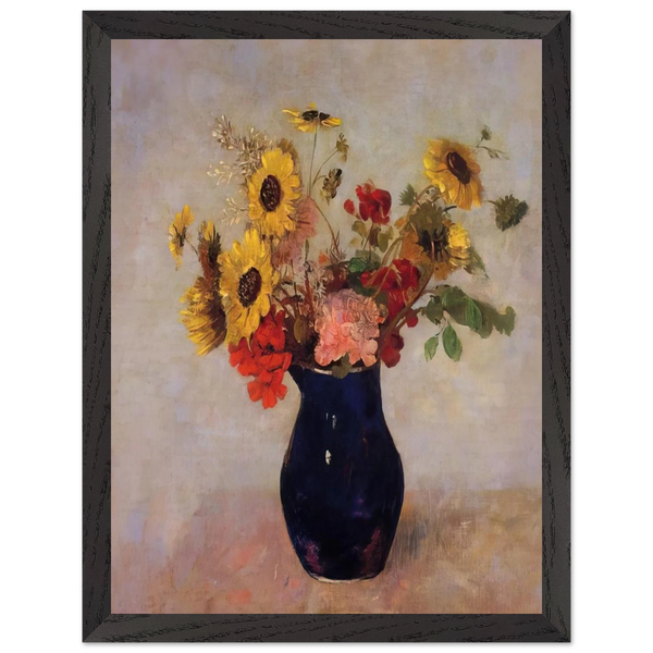 VASE OF FLOWERS by Odilon Redon — Framed art print at Zephyeer