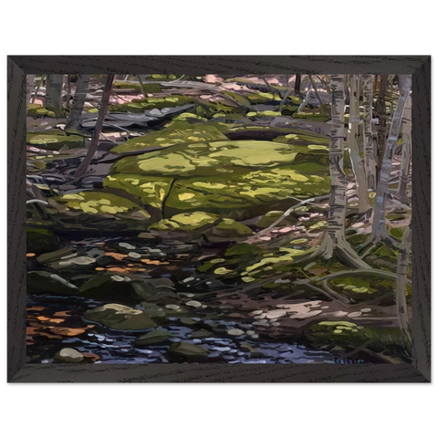 Light in Brook - Contemporary Realism by Neil Welliver — Framed art print at Zephyeer
