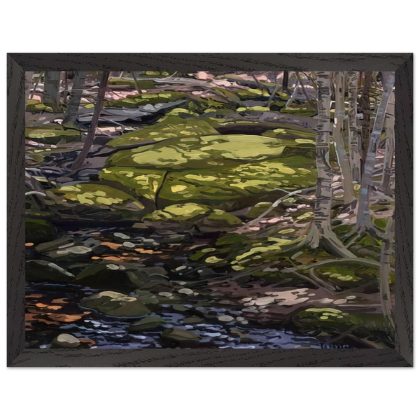 Light in Brook - Contemporary Realism by Neil Welliver — Framed art print at Zephyeer