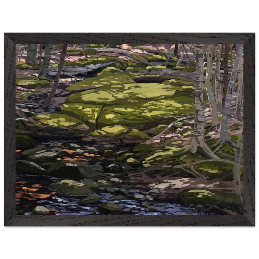 Light in Brook - Contemporary Realism by Neil Welliver — Framed art print at Zephyeer