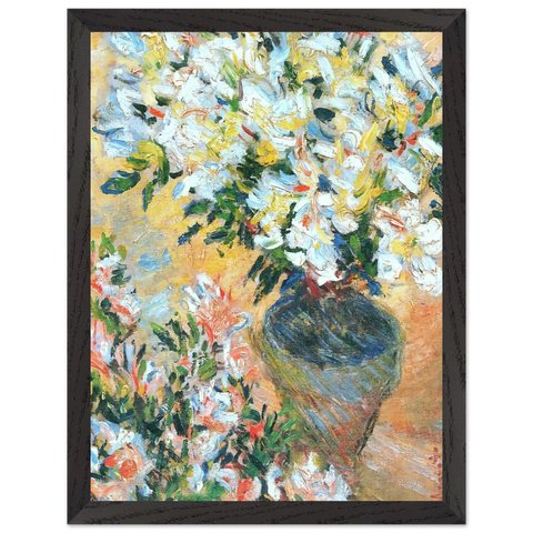 White Azaleas in a Pot by Claude Monet — Framed art print at Zephyeer