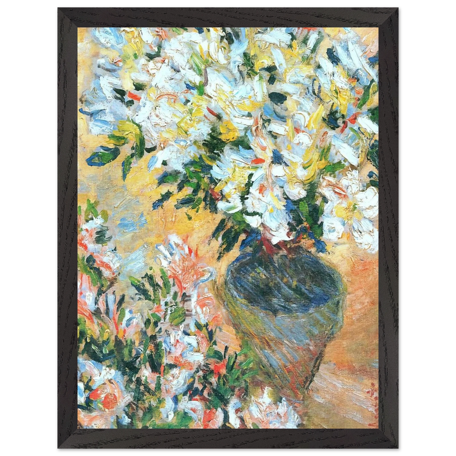 White Azaleas in a Pot by Claude Monet — Framed art print at Zephyeer