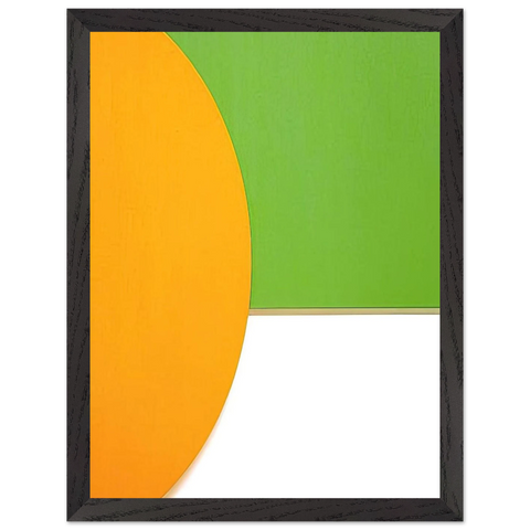 Orange Relief with Green by Ellsworth Kelly — Framed art print at Zephyeer