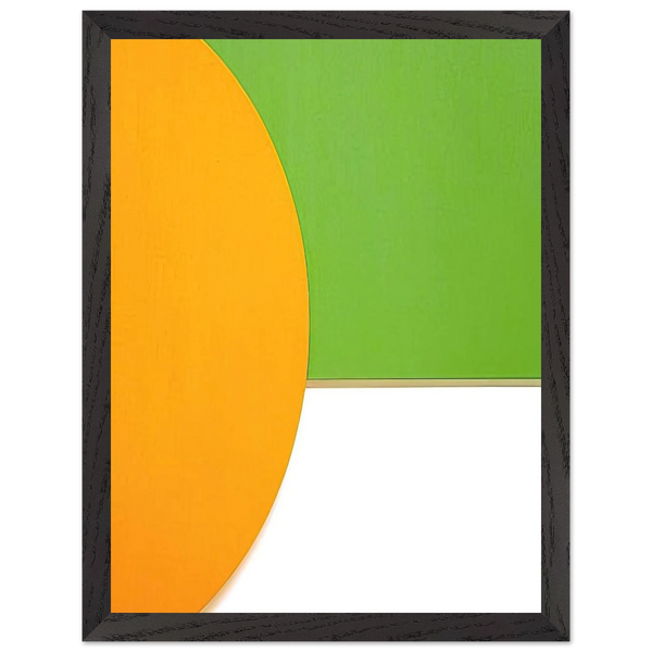 Orange Relief with Green by Ellsworth Kelly — Framed art print at Zephyeer