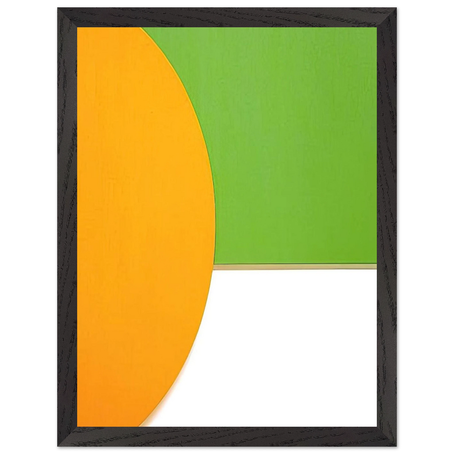Orange Relief with Green by Ellsworth Kelly — Framed art print at Zephyeer