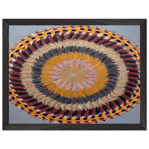Golden Pinwheel - 1979 by Miriam Schapiro — Framed art print at Zephyeer