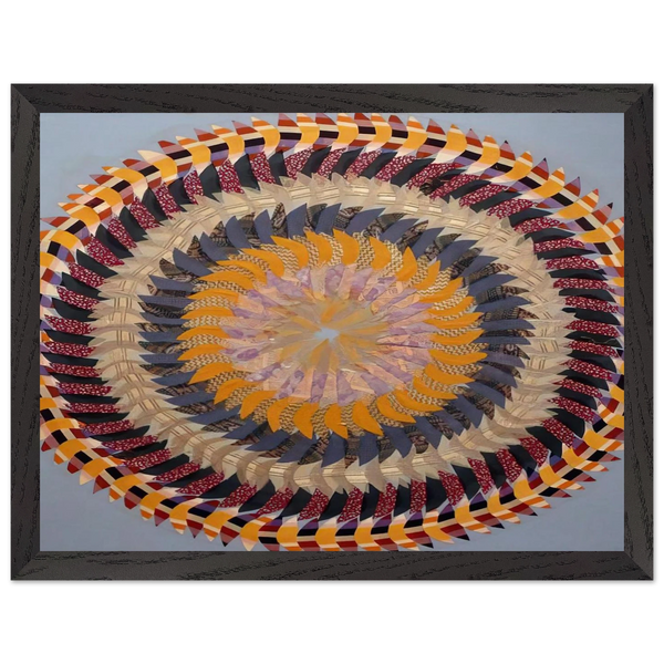 Golden Pinwheel - 1979 by Miriam Schapiro — Framed art print at Zephyeer
