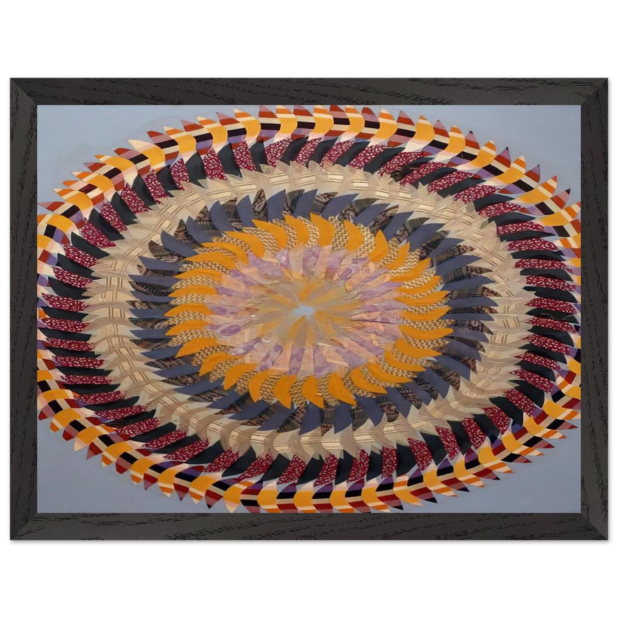 Golden Pinwheel - 1979 by Miriam Schapiro — Framed art print at Zephyeer