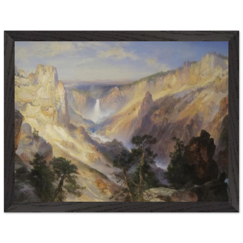 Grand Canyon of the Yellowstone, Wyoming by Thomas Moran — Framed art print at Zephyeer