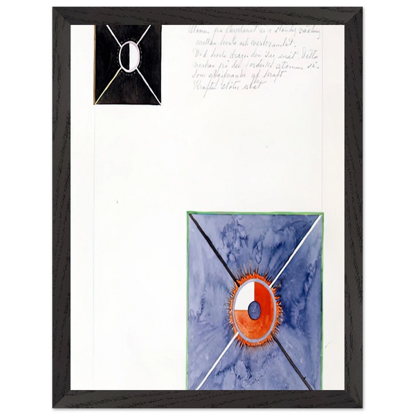 ATOM SERIES NO 8 ATOM ON THE ETHER PLANE IS IN CONSTANT CHANGE BETWEEN REST AND ACTIVITY AT THE 1917 by Hilma af Klint — Framed art print at Zephyeer