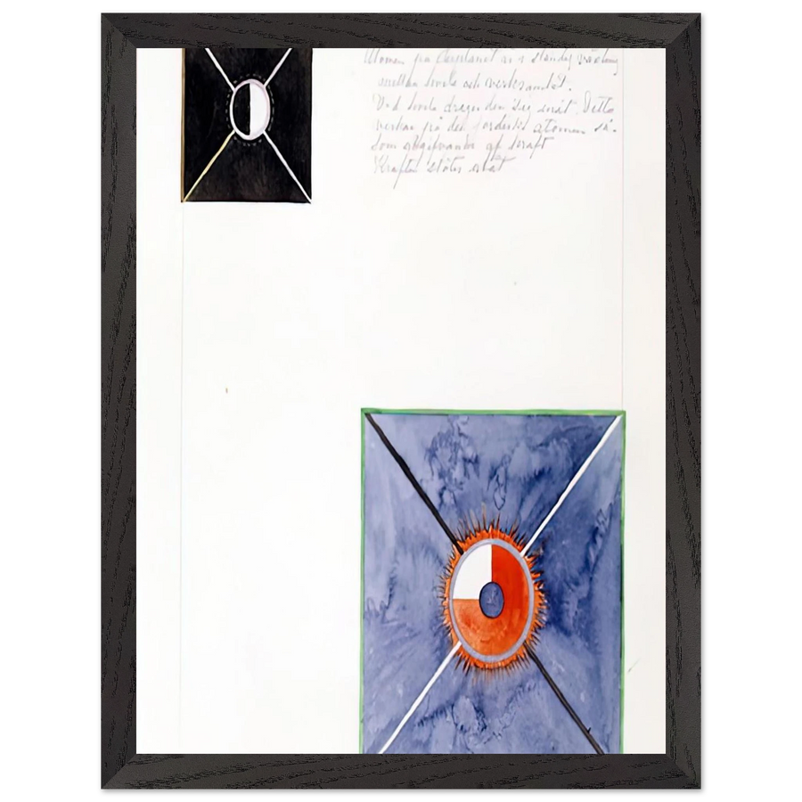 ATOM SERIES NO 8 ATOM ON THE ETHER PLANE IS IN CONSTANT CHANGE BETWEEN REST AND ACTIVITY AT THE 1917 by Hilma af Klint — Framed art print at Zephyeer