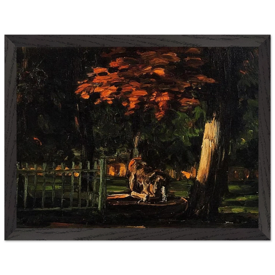 The Lion and the Basin at Jas de Bouffan by Paul Cézanne — Framed art print at Zephyeer