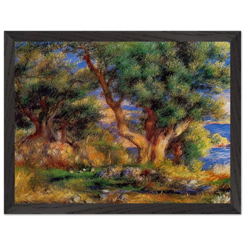 Landscape near Manton by Pierre-Auguste Renoir — Framed art print at Zephyeer