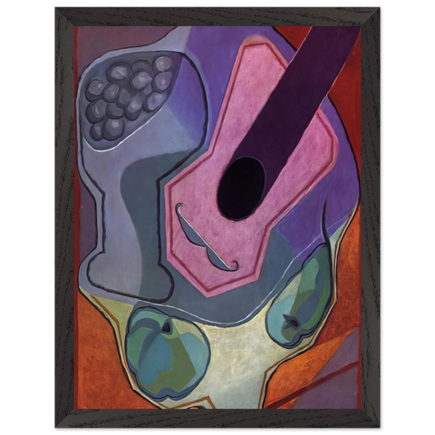 VIOLIN WITH FRUIT 1924 by Juan Gris — Framed art print at Zephyeer