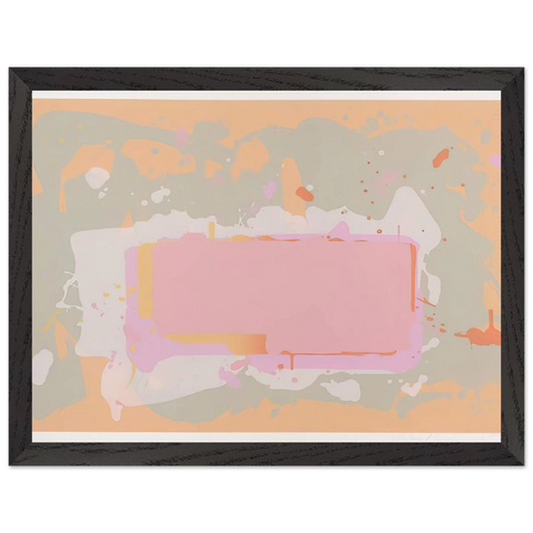 Yellow and Pink - 1971 by John Hoyland — Framed art print at Zephyeer