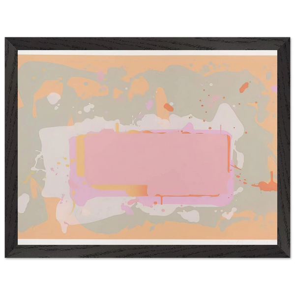 Yellow and Pink - 1971 by John Hoyland — Framed art print at Zephyeer