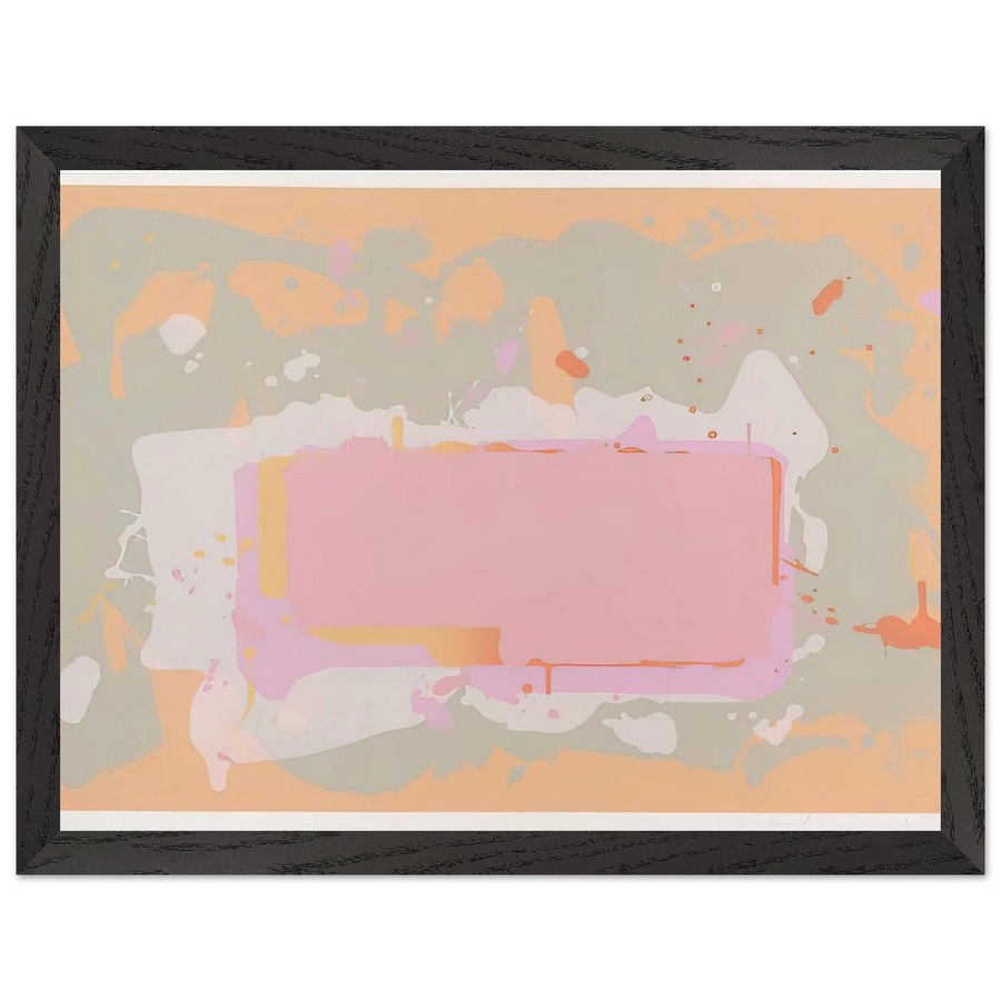 Yellow and Pink - 1971 by John Hoyland — Framed art print at Zephyeer