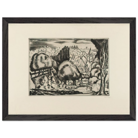 LANDSCAPE 1907 2 by Andre Derain — Framed art print at Zephyeer