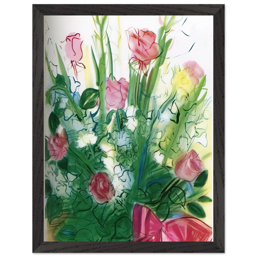 BOUQUET OF ROSES by Raoul Dufy — Framed art print at Zephyeer