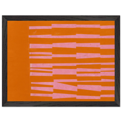 Pink and Orange from the series Line Form Color by Ellsworth Kelly — Framed art print at Zephyeer