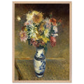 CHRYSANTHEMUMS IN A VASE by Gustave Caillebotte — Framed art print at Zephyeer