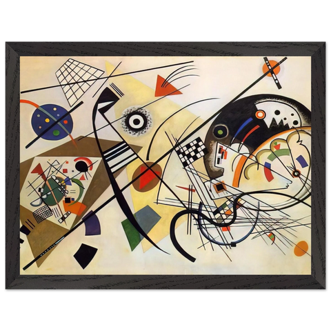 TRANSVERSE LINE 1923 by Wassily Kandinsky — Framed art print at Zephyeer