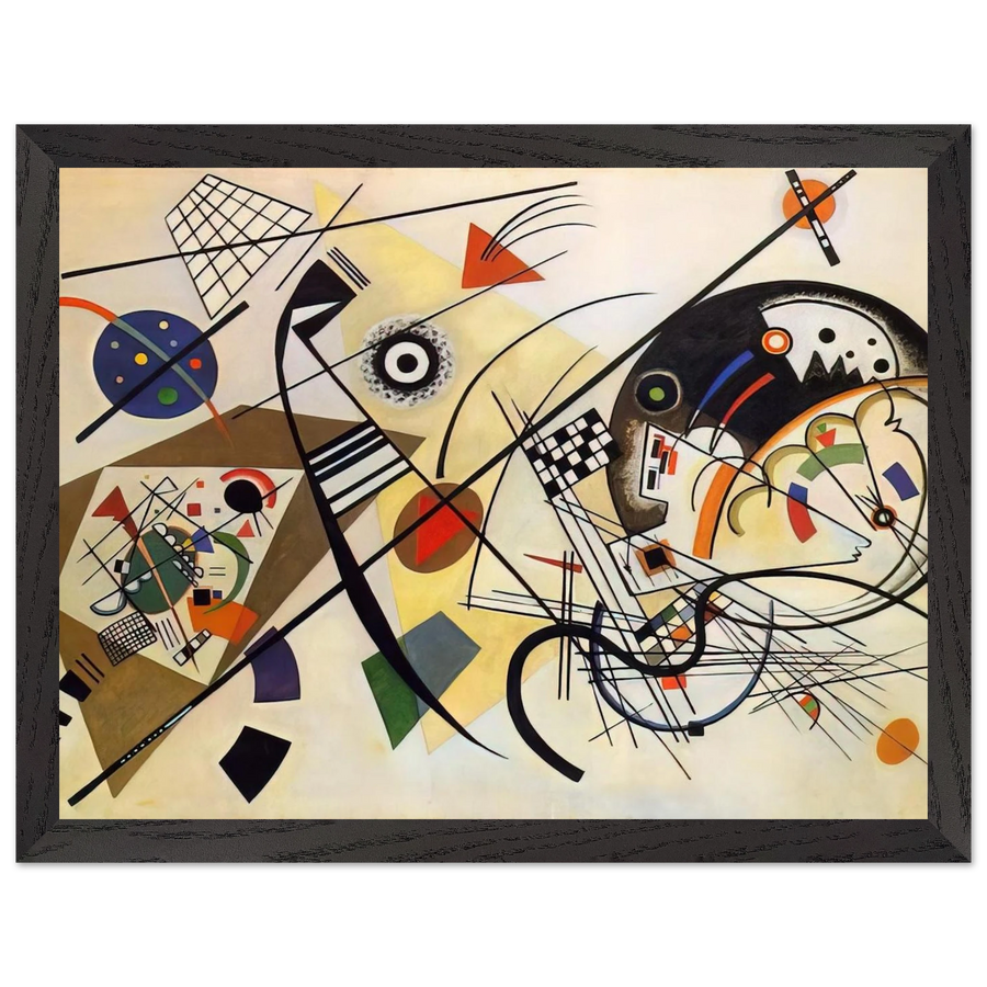 TRANSVERSE LINE 1923 by Wassily Kandinsky — Framed art print at Zephyeer