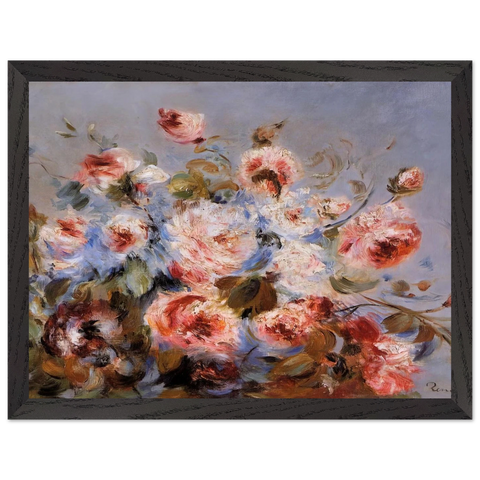 Roses from Wargemont by Pierre-Auguste Renoir — Framed art print at Zephyeer