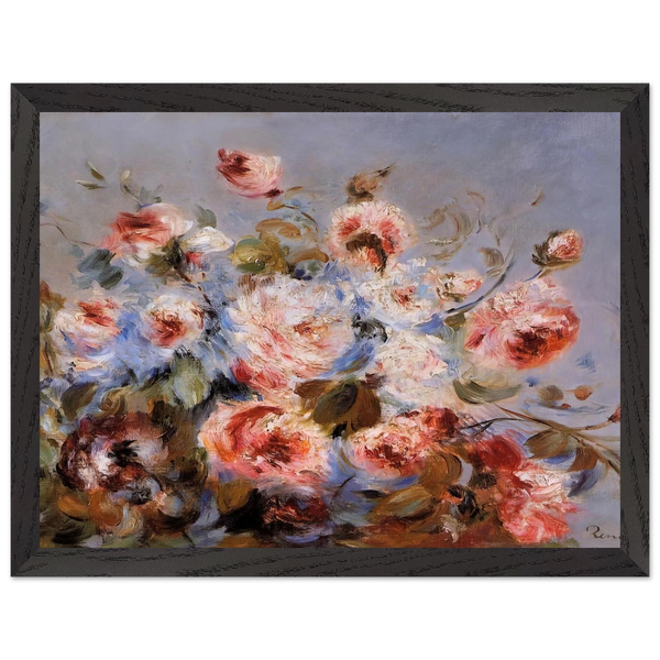 Roses from Wargemont by Pierre-Auguste Renoir — Framed art print at Zephyeer
