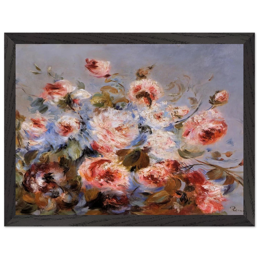 Roses from Wargemont by Pierre-Auguste Renoir — Framed art print at Zephyeer